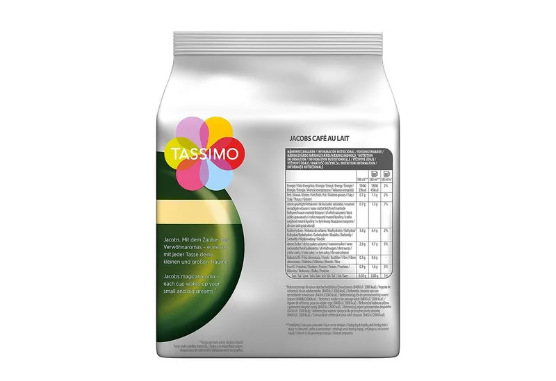 Tassimo Tassimo Kaffee Kapseln Jacobs Café Au Lait T Discs 5 x 16 Getränke, (Packung, 5er Pack) – Produktbild 3 von 5