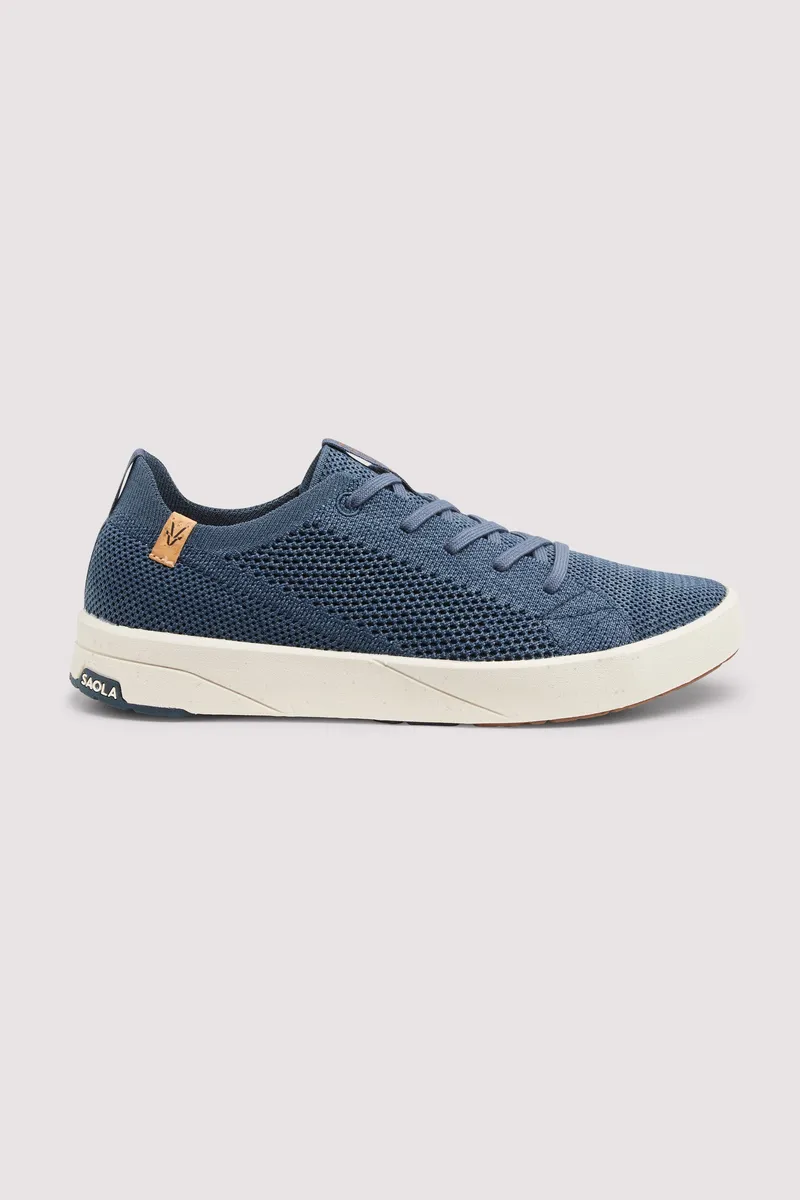 SAOLA SAOLA Damen vegan Sneaker Damen Cannon Knit 2.0 Blau, Dunkelblau, – Produktbild 1 von 2