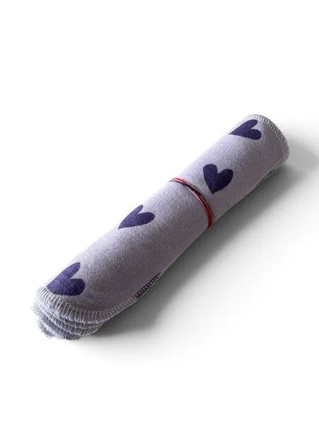 Hypf Hypf - waschbare Feuchttücher Flanell, Herzen (flieder), – Produktbild 4 von 4