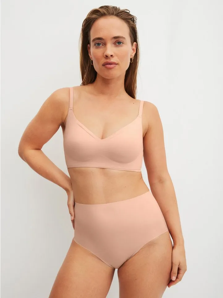 CALIDA CALIDA High-Waist-Slip Natural Skin mit hohem Bund, flache Abschlüsse, Interlock-Qualität, Rosa, – Produktbild 4 von 4
