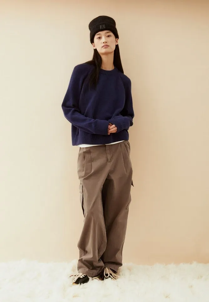 ARMEDANGELS ARMEDANGELS Strickpullover WOOL CREW KNIT Loose Fit, Blau, – Produktbild 5 von 5