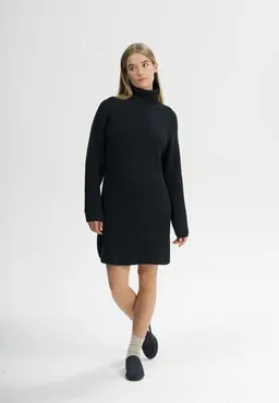 MELA MELA Rippstrick Rollkragenkleid Style ARUNIKA aus 100% Bio-Baumwolle – Produktbild 1 von 1