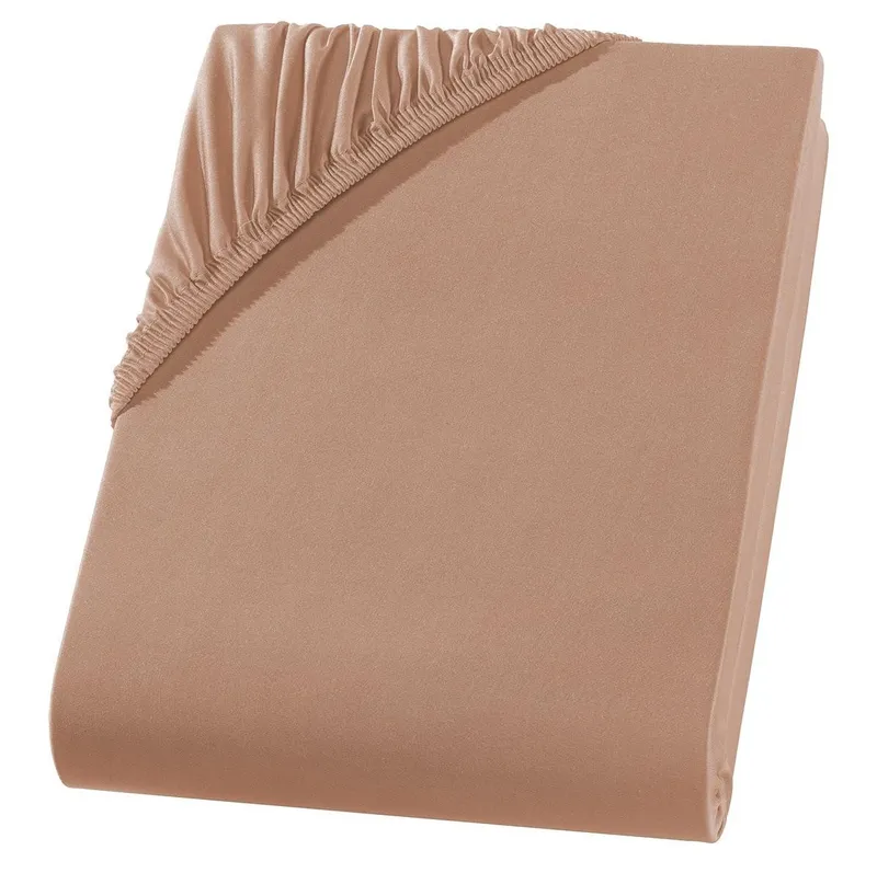 Carpe Sonno Spannbettlaken 90x200 100x200 140x200 160x200 180x200 200x200 Mikrofaser Polyester, Mikrofaser, Gummizug: rundum, (1 Stück), Weiches Spannbetttuch Bügelfrei & Pflegeleicht, 100x200 Braun, Braun, – Produktbild 2 von 5