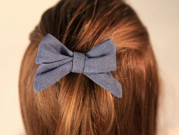 werkvoll by Lena Peter werkvoll by Lena Peter Handgefertige Haarspange LINE, Blau, – Produktbild 1 von 4