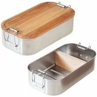 Cameleon Pack Cameleon Pack Lunchbox mit Deckel und Trennsteg aus heimischem Buchen Holz – Produktbild 2 von 5
