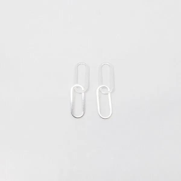fejn jewelry fejn jewelry Ohrstecker 'link chain', Silber, – Produktbild 1 von 2