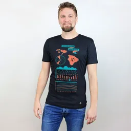 Gary Mash GARY MASH Shirt Hawaii Vacation Schwarz aus Modal®-Mix – Produktbild 1 von 1