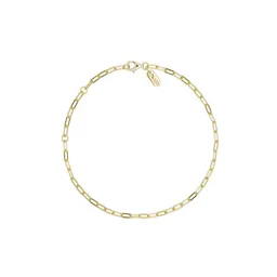 Design Letters Chunky square link chain small Armband - vergoldet – Produktbild 1 von 1