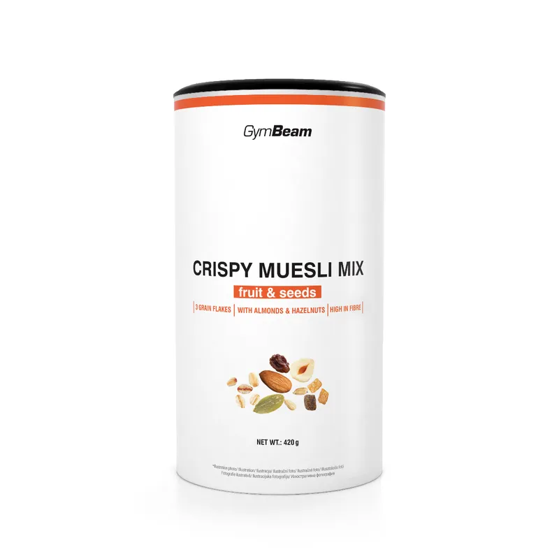 GymBeam Food GymBeam Knuspermüsli Mix 420 g Fruchtsamen – Produktbild 1 von 1