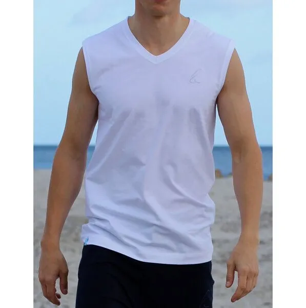 ESPARTO ESPARTO Tanktop Herren Takat, Schneeweiß, – Produktbild 1 von 3