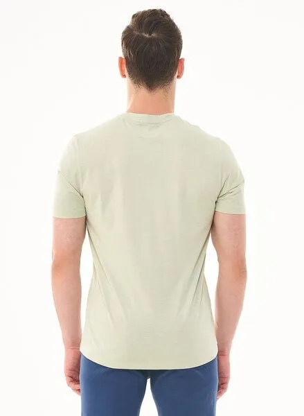ORGANICATION ORGANICATION T-Shirt aus Bio-Baumwolle mit Print, Grün(soft green), – Produktbild 4 von 4