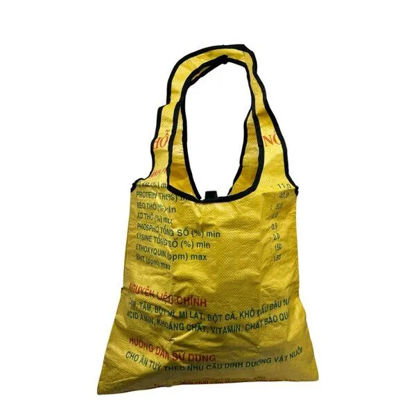 Beadbags Beadbags Einkaufstasche Ri43 recycelter Reissack, Gelb, – Produktbild 2 von 3