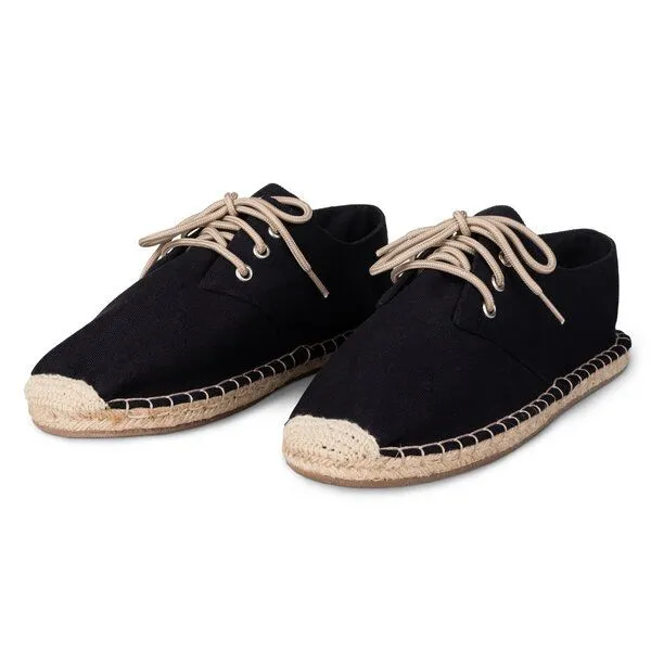 Kingdom of Wow Kingdom of Wow Schnür-Espadrilles Damen, Schwarz, – Produktbild 4 von 4
