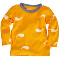 HANS NATUR Kinder Langarmshirt Bio-Baumwolle Wal orange Gr.86/92 – Produktbild 1 von 1