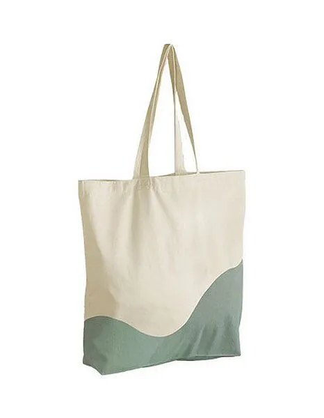 Westford Mill Westford Mill EarthAware Organic Wave Print Tasche, Natur/dusty green, – Produktbild 1 von 2