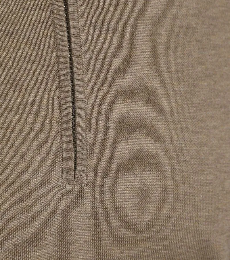 Profuomo Profuomo Half Zip Pullover Luxury Beige - Größe L, Beige, – Produktbild 2 von 3