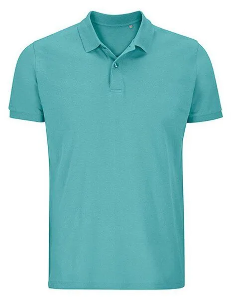 Sol's Sol's Herren Poloshirt Planet Polo Shirt Regular Bio - Baumwolle, Pool blue, – Produktbild 1 von 3