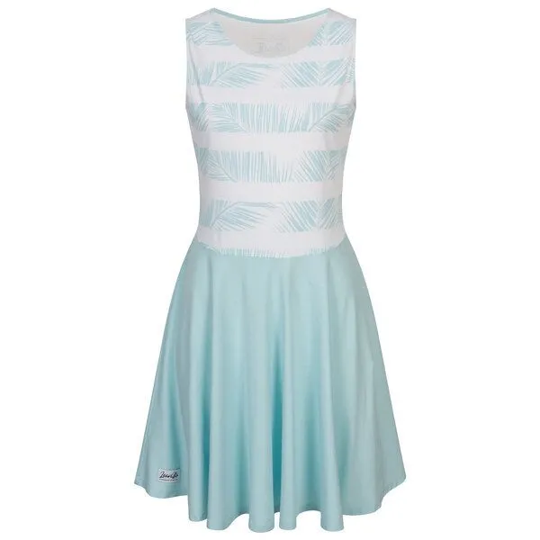 Lexi&Bö Lexi&Bö Striped Palm Leaves – Sommerkleid für Damen, Plume (grün), – Produktbild 1 von 1