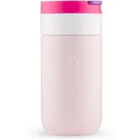 Dopper Dopper Thermobecher Travel Mug 300ml, 400ml - Auflaufsicher, kohlensäurehaltige Getränke, 6 Stunden warm / 20 kalt, Berry pink (rosa), – Produktbild 1 von 1