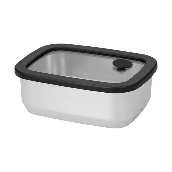elasto elasto Edelstahl Lunchbox mit Glasdeckel - auslaufsichere Brotdose – Produktbild 1 von 4
