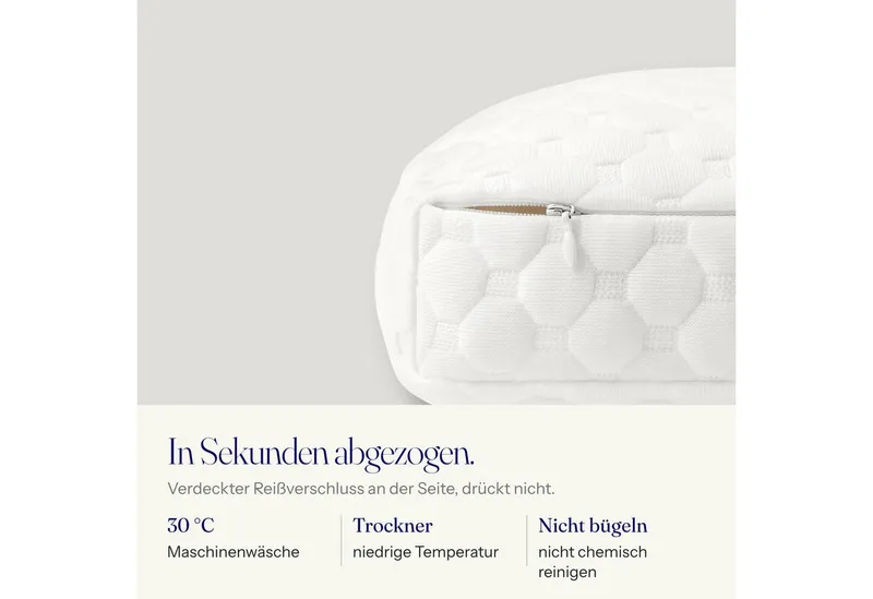 SLEEPI Kissenbezug Comfort, Ersatzbezug für das Sleepi Comfort Nackenstützkissen – Produktbild 5 von 5