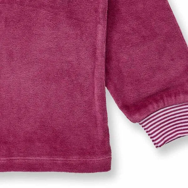 Sense Organics Sense Organics Kinder Velours Schlafanzug, Modell LONG JOHN VELOUR, 700142, – Produktbild 4 von 4
