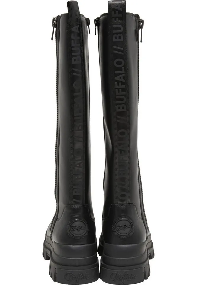 Buffalo Buffalo ASPHA BOOT HI ZIP - VEGAN NAPPA Stiefel, Schwarz, – Produktbild 2 von 5