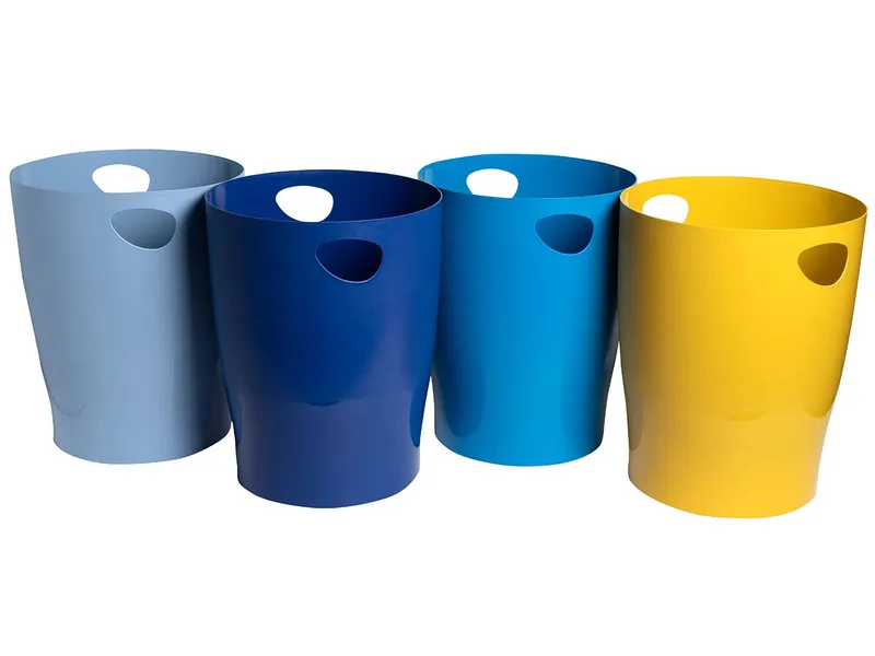 Exacompta 8 Exacompta Papierkörbe Ecobin "BeeBlue", 15 l, sortiert – Produktbild 1 von 1