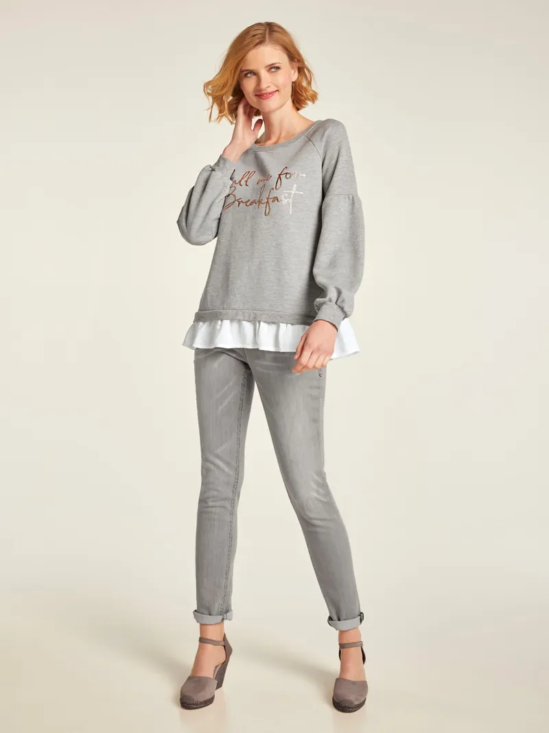 heine Röhrenjeans, Grey denim, – Produktbild 1 von 2