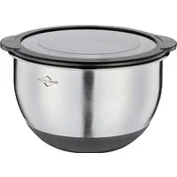 Schüssel "Deluxe" aus Edelstahl mit Deckel, rutschfest, Ø 16 cm – Produktbild 1 von 1