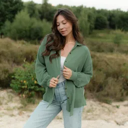 NORDLICHT NORDLICHT Oversize Musselin Bluse Falla aus 100% Bio-Baumwolle – Produktbild 1 von 1