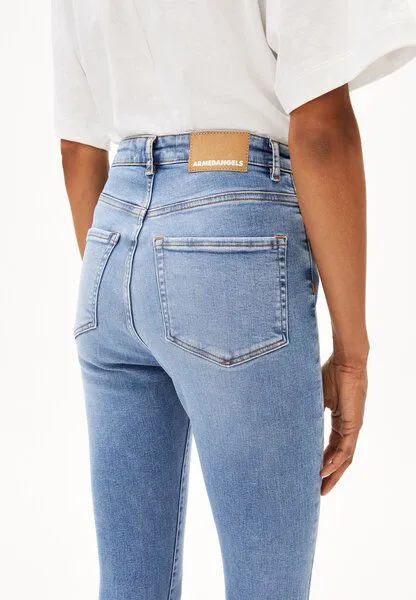 ARMEDANGELS ARMEDANGELS INGAA Damen Skinny Jeans High Waist Bio-Baumwoll Mix X-Stretch, Sky blue, – Produktbild 3 von 4