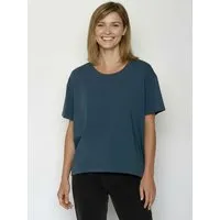 GreenBomb GREENBOMB Basic Feel - Lässiges T-Shirt aus Bio-Baumwoll-Mix / GOTS / Fair & Vegan, Blau (ash blue), – Produktbild 1 von 1