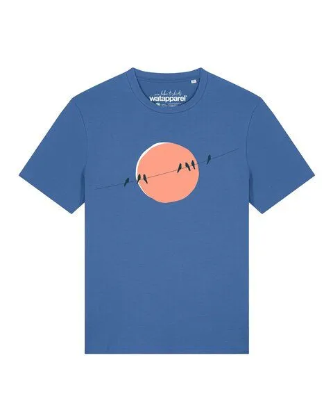 watapparel watapparel T-Shirt Unisex Countryside 01, Mindful blue, – Produktbild 1 von 2