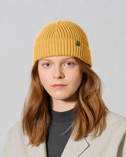 HempAge HempAge Damen / Herren Strickmütze Bio-Baumwolle/Hanf, Dijon (gelb), – Produktbild 1 von 4