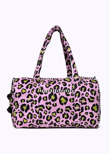 KIKOONI KIKOONI handgefertigte große Baumwolltasche "K. Shopper", Oh leo cosmic lilac, – Produktbild 3 von 4