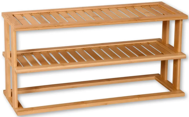 Kesper Kesper Ablageregal Küchenregal, 1-tlg., aus 100% FSC®-zertifiziertem Holz, Beige, – Produktbild 2 von 3