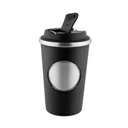 Metmaxx® Metmaxx®Thermobecher CremaExtensaPureCoffee, Schwarz, – Produktbild 1 von 1