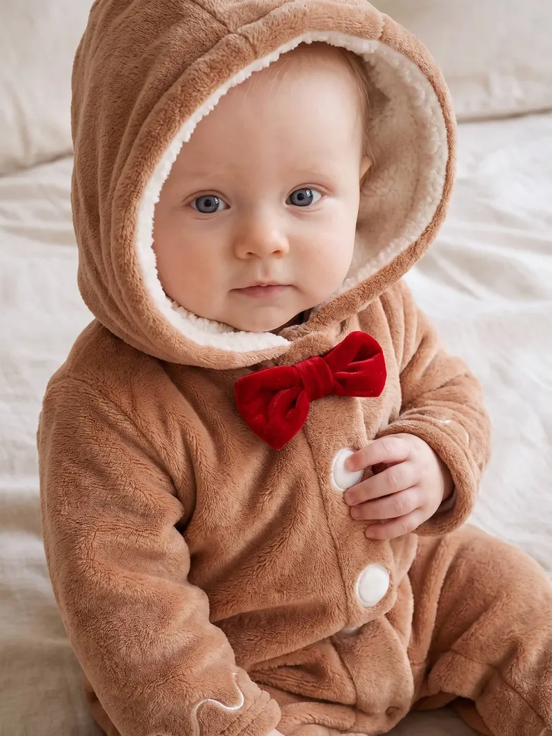 Vertbaudet Baby Lebkuchenmann-Kostüm, Beige, – Produktbild 3 von 4