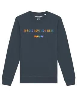 watapparel watapparel Sweatshirt Unisex Spread Love not Hate – Produktbild 1 von 1