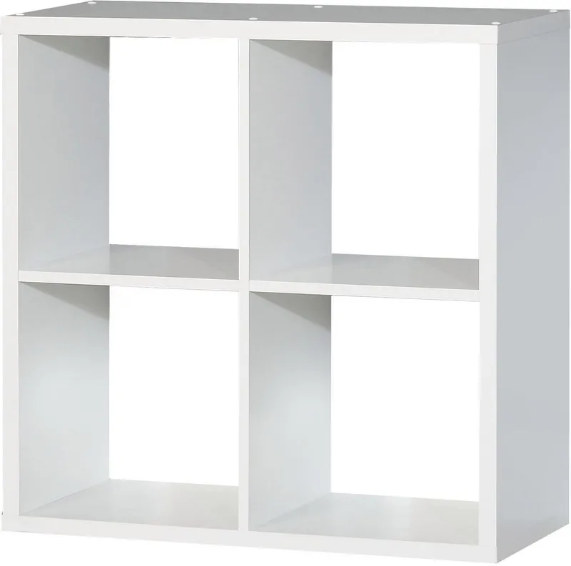 FORTE Standregal Mauro, Fachgröße 33x33cm, 4 Fächer, Weiß, – Produktbild 2 von 8