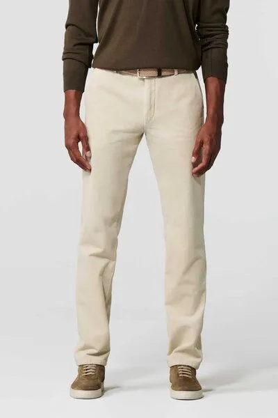 Meyer MEYER Superstretch Premium Cord Chino, Weiß (bernstein), – Produktbild 1 von 4