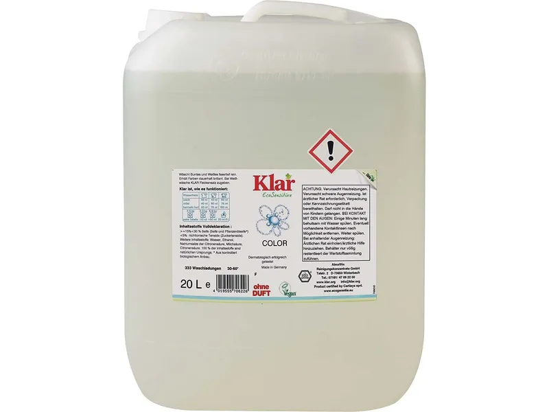 Klar Klar Color-Flüssigwaschmittel, 20 l – Produktbild 1 von 1