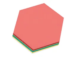 250 Blatt Moderatorenpapier Wabe 19x16,5 (farbig sortiert) – Produktbild 1 von 1