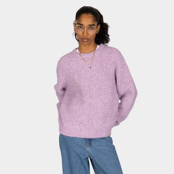 Iriedaily Iriedaily Hairiette Knit, Lila melange (rosa), – Produktbild 4 von 4