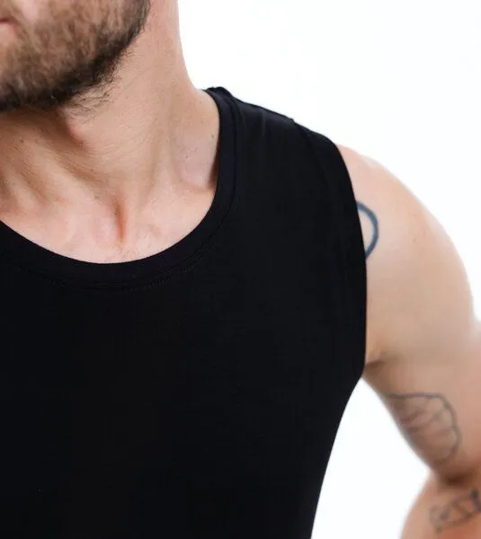 Gary Mash Gary Mash Herren Tanktop Pratt aus TENCEL Lyocell Mix, Schwarz, – Produktbild 4 von 4