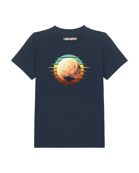 watabout.kids watabout.kids T-Shirt Kinder Pluto Retro Sunset, French navy, – Produktbild 1 von 2