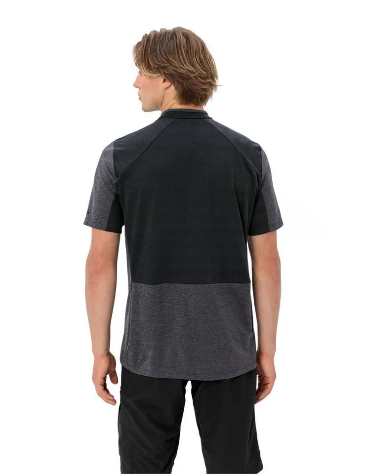 Vaude Vaude Radtrikot MEN'S TAMARO HZ SHIRT IV für Radfahren, für Erwachsene, atmungsaktiv, leicht, Schwarz, – Produktbild 2 von 5