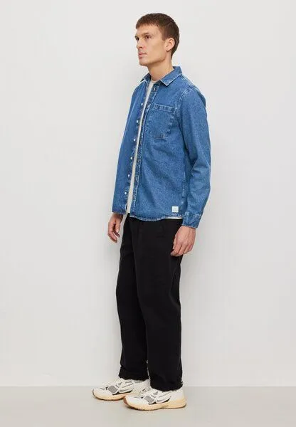 recolution Herren Denimhemd aus Bio-Baumwolle - CURRANT - recolution, Blue (blau), – Produktbild 3 von 4