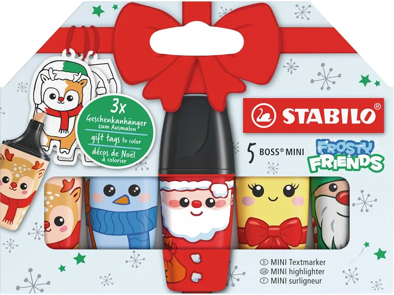 Stabilo STABILO 5er-Pack Textmarker Boss Mini "Frosty Friends" – Produktbild 1 von 1